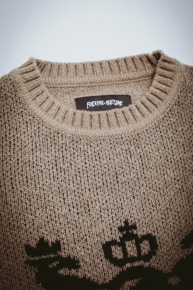 Men Crest Sweater Fucking Awesome Sweaters Men Crest Sweater Fucking Awesome Sweaters