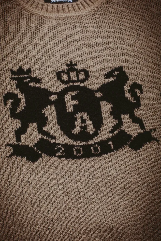 Men Crest Sweater Fucking Awesome Sweaters Men Crest Sweater Fucking Awesome Sweaters