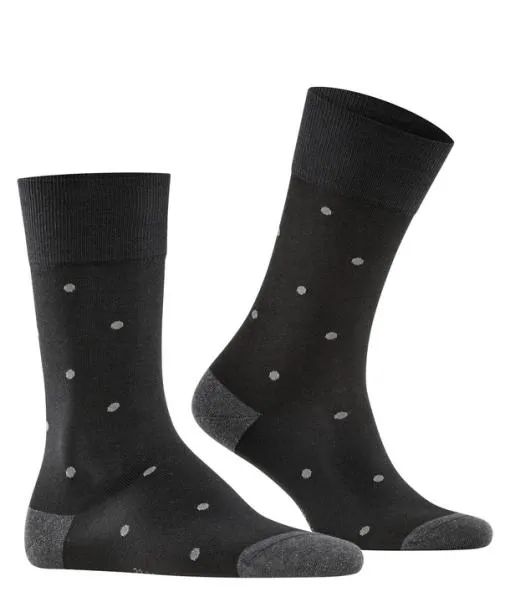 Men Dot Men Socks Anthracite Mel FALKE Socks