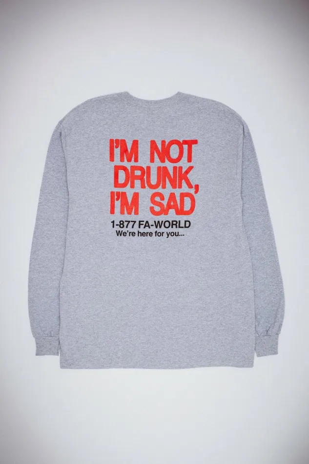 Men Drunk And Sad Long Sleeve Tee Fucking Awesome Long Sleeve Tee