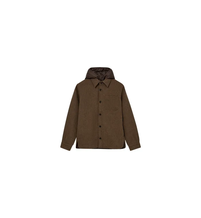 Men Jackets MOS MOSH MMGCompton Twill Hood Jacket Brown Latte