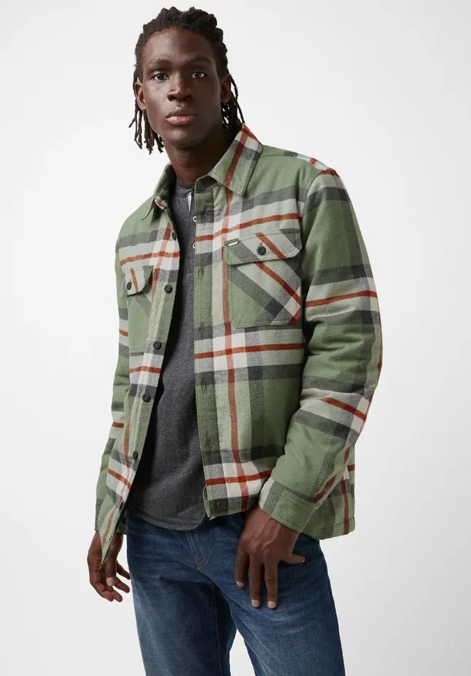 Men Jomon Green Mens Jacket Ultra Green Buffalo David Bitton Jackets