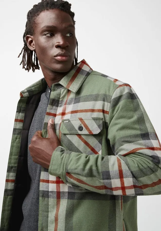Men Jomon Green Mens Jacket Ultra Green Buffalo David Bitton Jackets
