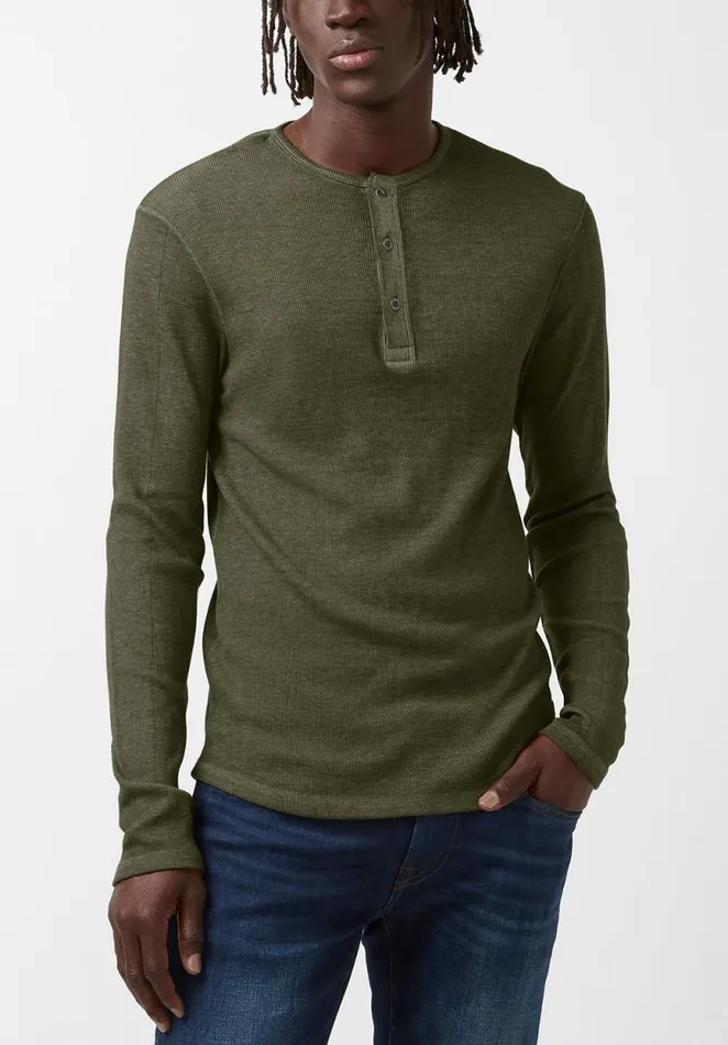 Men Kipat Green LongSleeve Mens Top Fern Buffalo David Bitton Tops and Tees