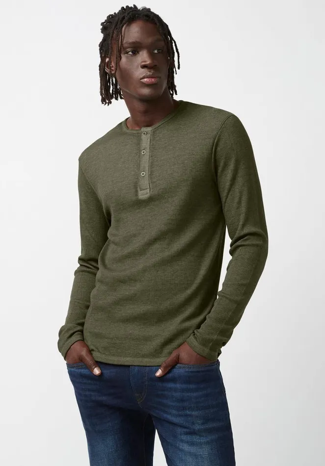 Men Kipat Green LongSleeve Mens Top Fern Buffalo David Bitton Tops and Tees