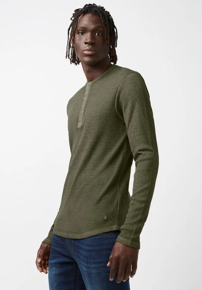 Men Kipat Green LongSleeve Mens Top Fern Buffalo David Bitton Tops and Tees
