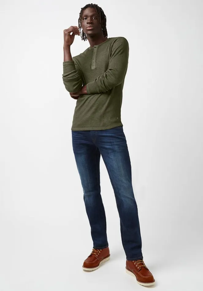 Men Kipat Green LongSleeve Mens Top Fern Buffalo David Bitton Tops and Tees