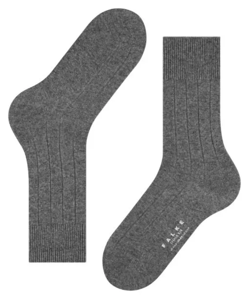 Men Lhasa Rib Men Socks Light Greymel FALKE Socks