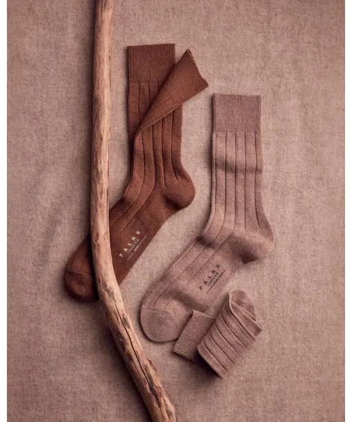 Men Lhasa Rib Men Socks Nutmeg Mel FALKE Socks