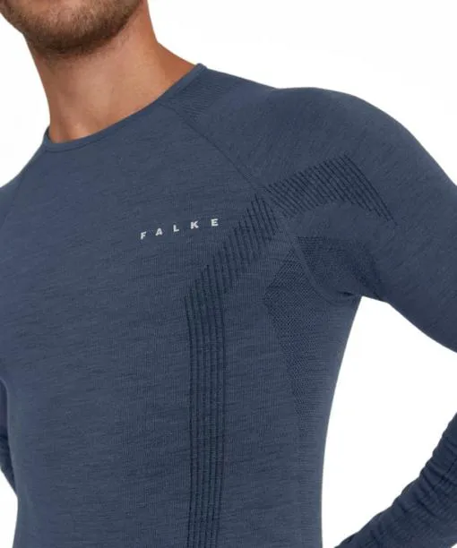 Men Men Long Sleeve Shirt WoolTech Capitain FALKE Long Sleeve Shirts