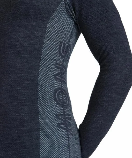 Men Men Long Sleeve Shirt WoolTech Space Blue FALKE Long Sleeve Shirts