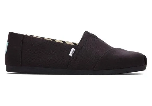 Men MenAlpargata All Black Recycled Cotton Canvas Blackblack TOMS Alpargatas