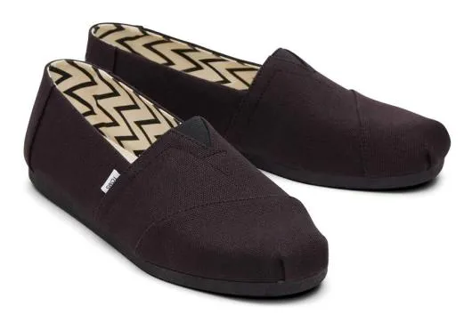 Men MenAlpargata All Black Recycled Cotton Canvas Blackblack TOMS Alpargatas