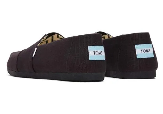 Men MenAlpargata All Black Recycled Cotton Canvas Blackblack TOMS Alpargatas