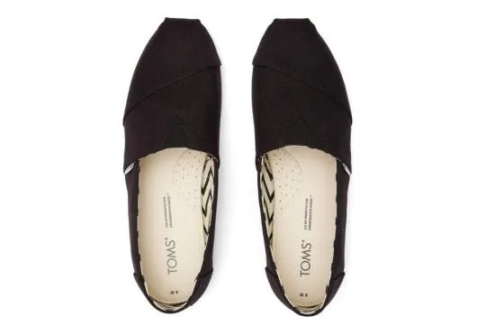 Men MenAlpargata All Black Recycled Cotton Canvas Blackblack TOMS Alpargatas