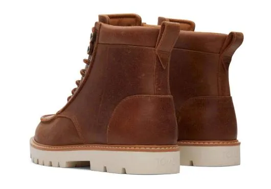 Men MenPalomar Tan Water Resistant Leather Boot Tan Water Resistant TOMS Boots