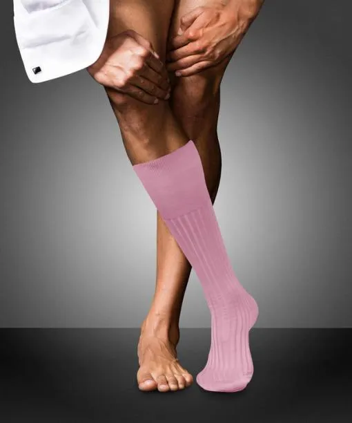 Men No 13 Finest Piuma Cotton Men Kneehigh Socks Light Rosa FALKE Knee High Socks Men No 13 Finest Piuma Cotton Men Kneehigh Socks Light Rosa FALKE Knee High Socks