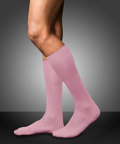 Men No 13 Finest Piuma Cotton Men Kneehigh Socks Light Rosa FALKE Knee High Socks
