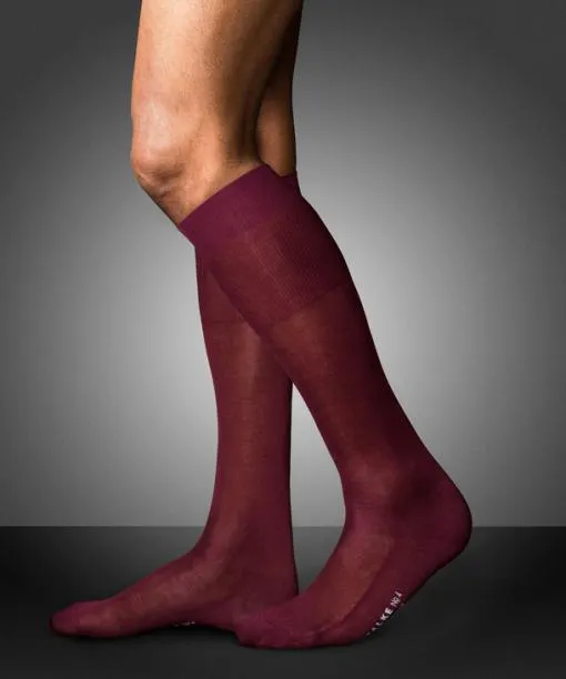 Men No 4 Pure Silk Men Kneehigh Socks Barolo FALKE Knee High Socks
