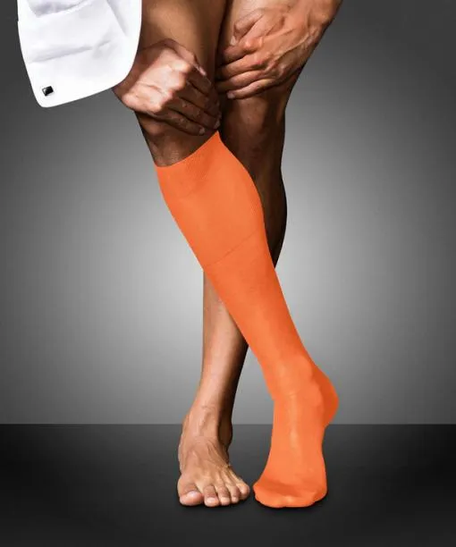 Men No 9 Pure Fil Dcosse Men Kneehigh Socks Fire FALKE Knee High Socks