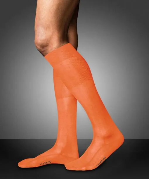 Men No 9 Pure Fil Dcosse Men Kneehigh Socks Fire FALKE Knee High Socks