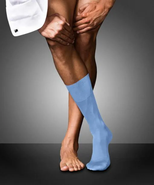 Men No 9 Pure Fil Dcosse Men Socks Arcticblue FALKE Socks
