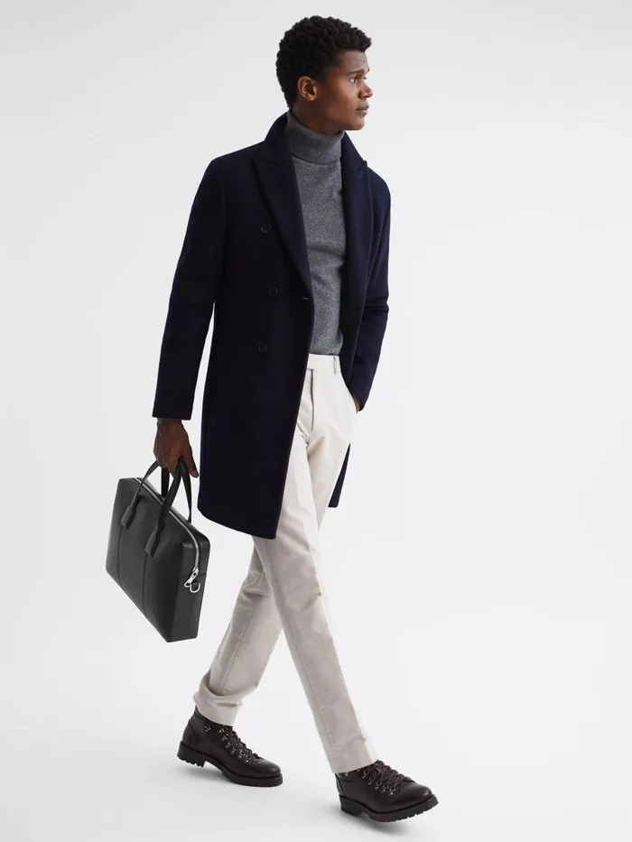 Men Reiss Bags Dominik Leather Briefcase Black