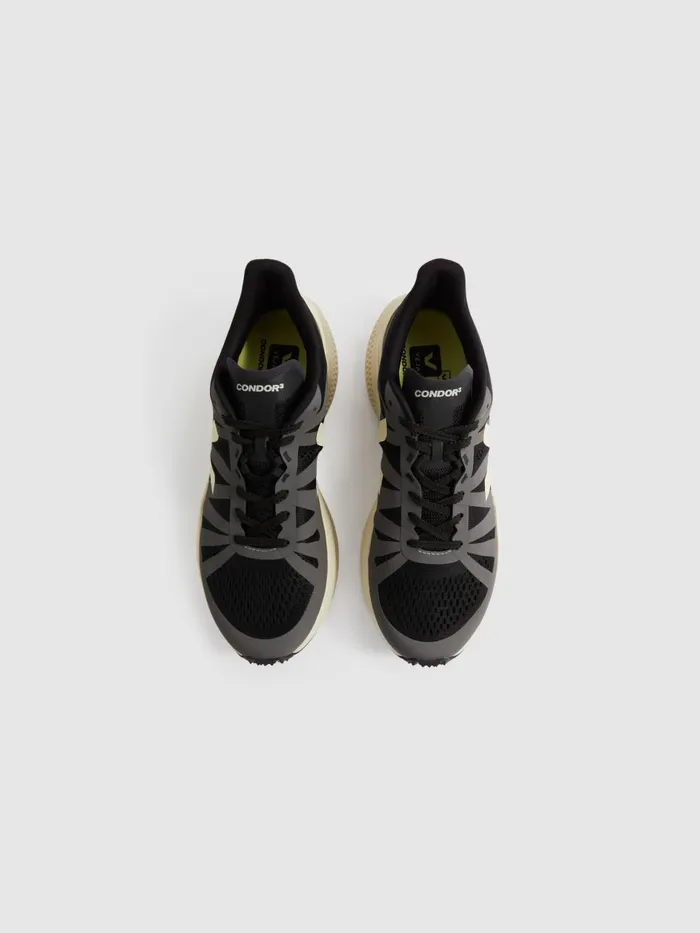 Men Reiss Brands Mesh Running Trainers Blackgrey