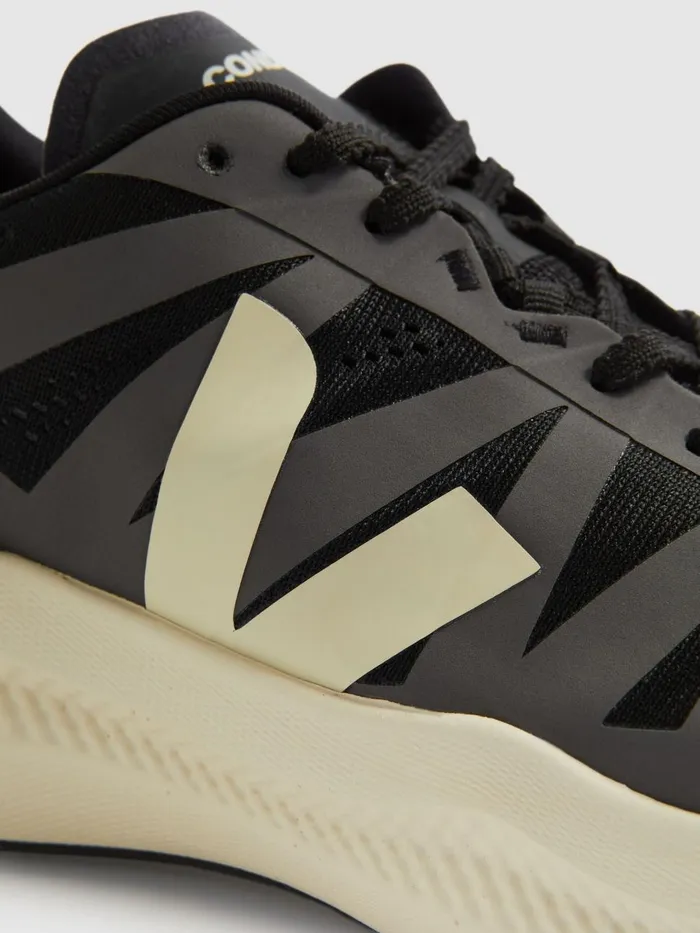 Men Reiss Brands Mesh Running Trainers Blackgrey