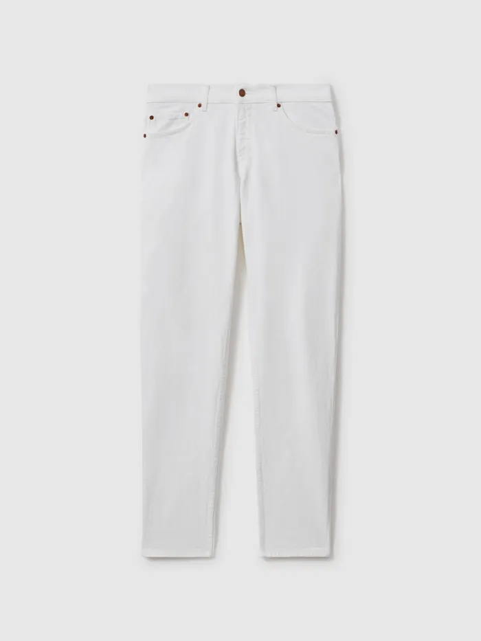 Men Reiss Jeans Jacobson Slim Fit Jeans Snow White