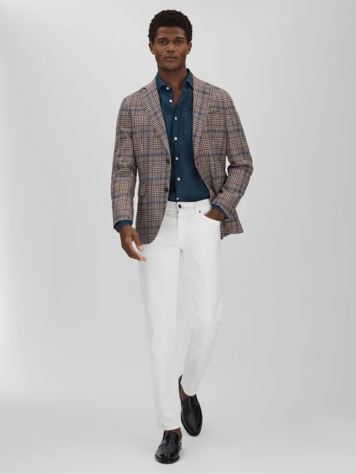 Men Reiss Jeans Jacobson Slim Fit Jeans Snow White
