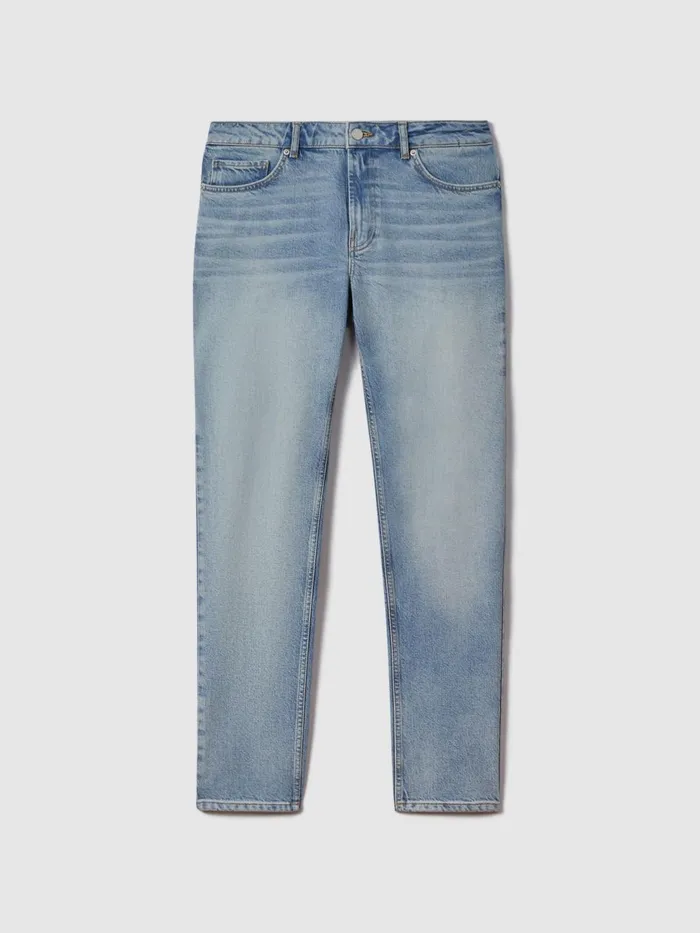 Men Reiss Jeans Ordu Slim Fit Washed Jeans Light Blue