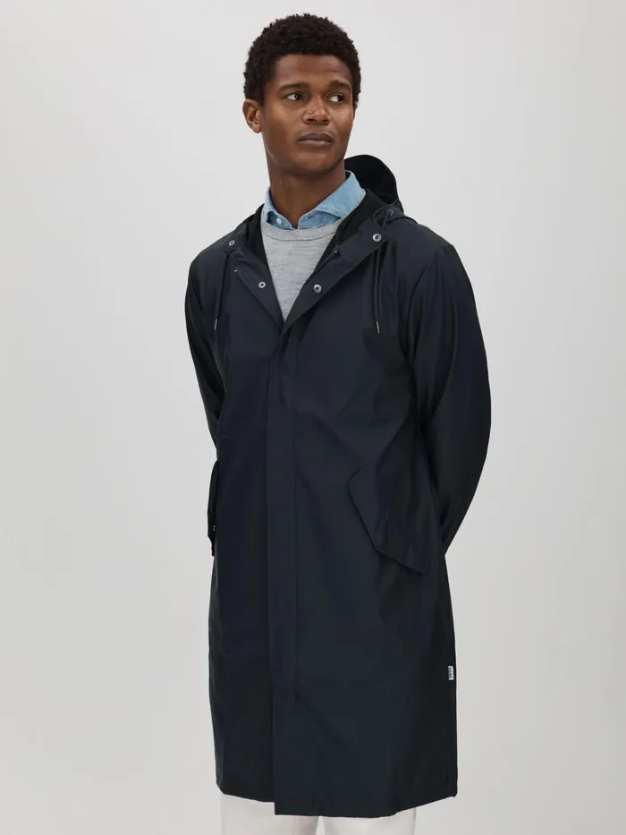 Men Reiss Outerwear and Coats Unisex Fishtail Parka Navy