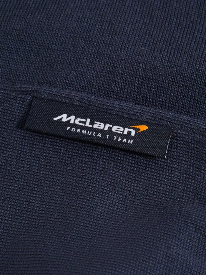Men Reiss Polo Shirts F1 Merino Wool Open Collar Polo Shirt Airforce Blue