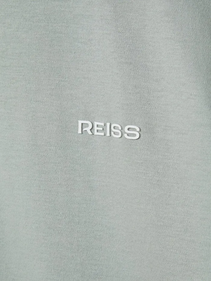 Men Reiss Polo Shirts Owens Slim Fit Cotton Polo Shirt Sage
