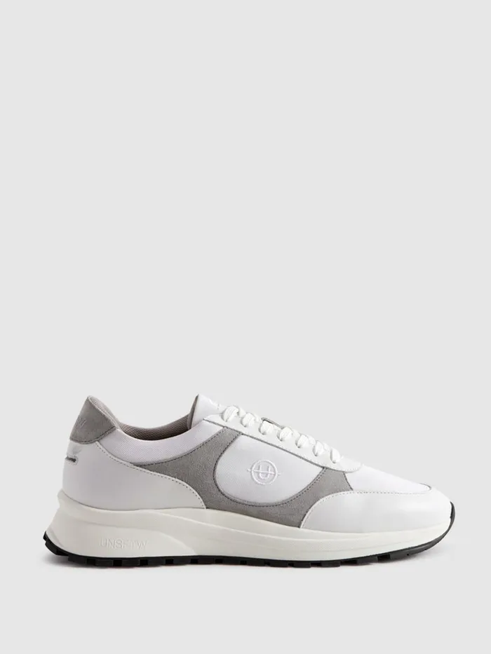 Men Reiss Sneakers Plemont Trainers Greywhite