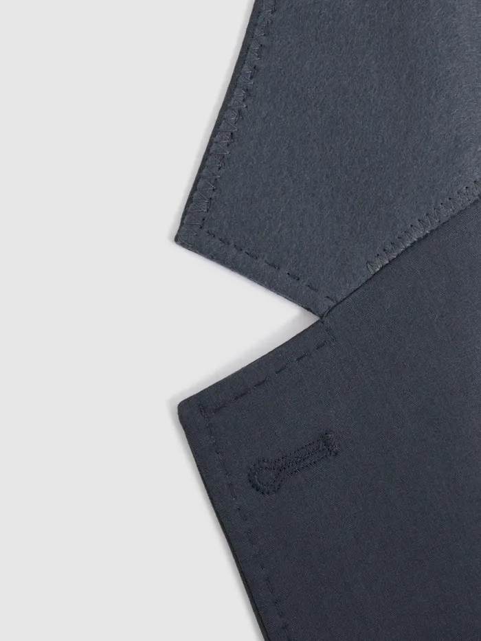 Men Reiss Suits and Tailoring Crawford Slim Fit Cotton Blend Single Breasted Blazer Airforce Blue