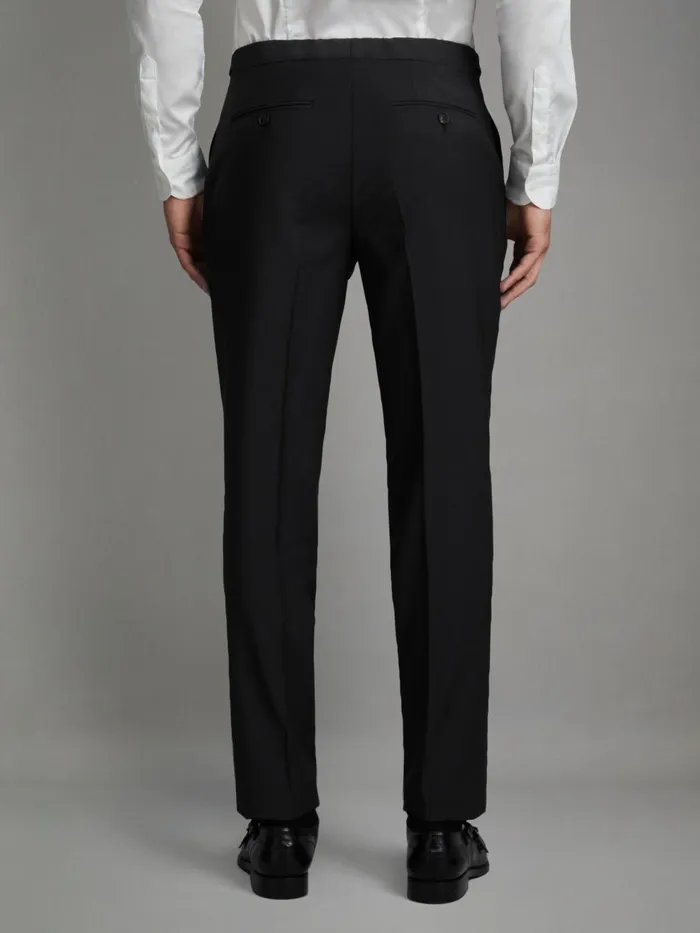 Men Reiss Suits and Tailoring Hope Modern Fit Wool Blend Trousers Black