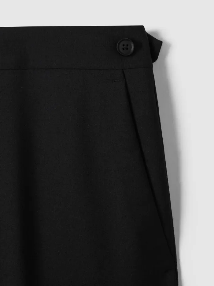 Men Reiss Suits and Tailoring Hope Modern Fit Wool Blend Trousers Black