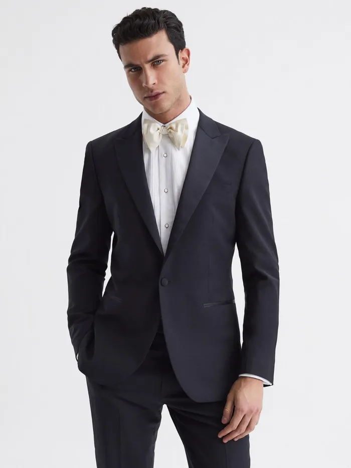 Men Reiss Suits and Tailoring Poker Modern Fit Single Breasted Tuxedo Jacket Navy Men Reiss Suits and Tailoring Poker Modern Fit Single Breasted Tuxedo Jacket Navy