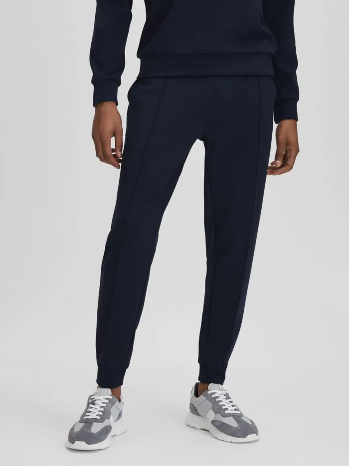 Men Reiss Sweats Hoodies and Joggers Carter Castore Jersey Tapered Joggers Midnight Navy Men Reiss Sweats Hoodies and Joggers Carter Castore Jersey Tapered Joggers Midnight Navy