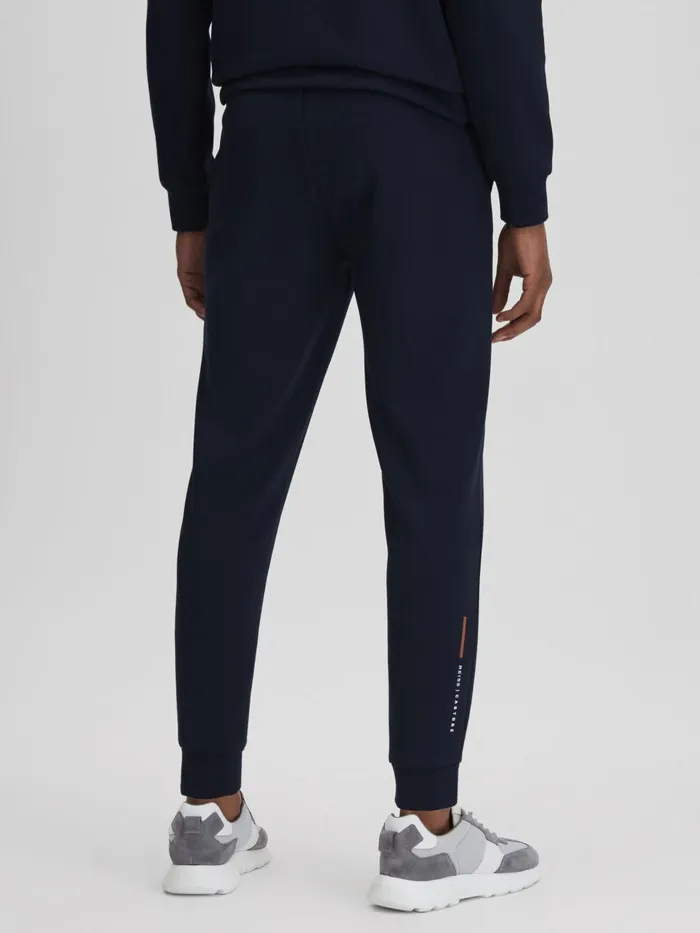 Men Reiss Sweats Hoodies and Joggers Carter Castore Jersey Tapered Joggers Midnight Navy