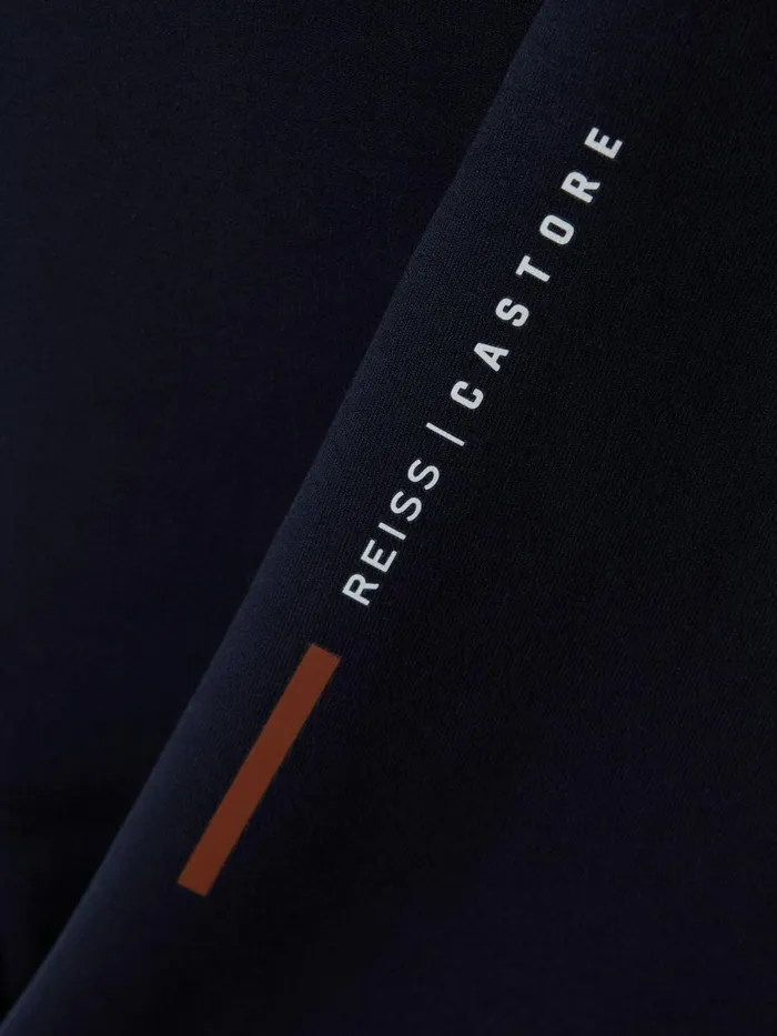 Men Reiss Sweats Hoodies and Joggers Carter Castore Jersey Tapered Joggers Midnight Navy