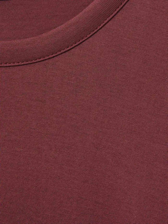 Men Reiss TShirts Caspian Mercerised Cotton Crew Neck TShirt Old Rose