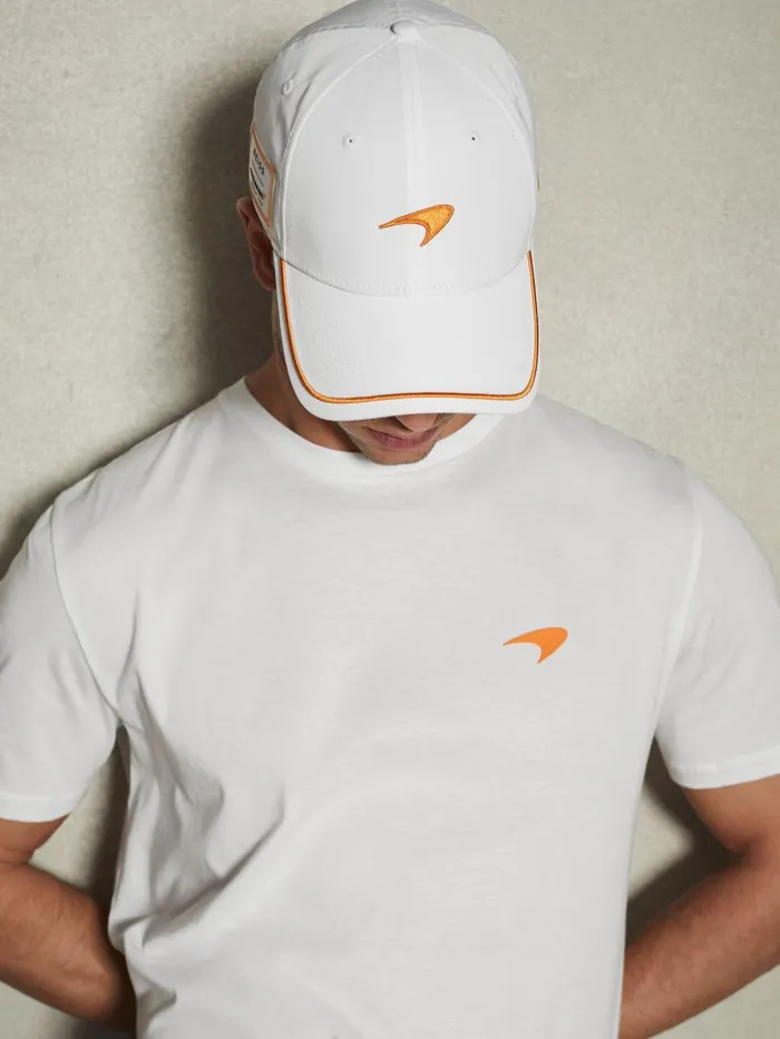 Men Reiss TShirts F1 Mercerised Cotton Crew Neck TShirt White
