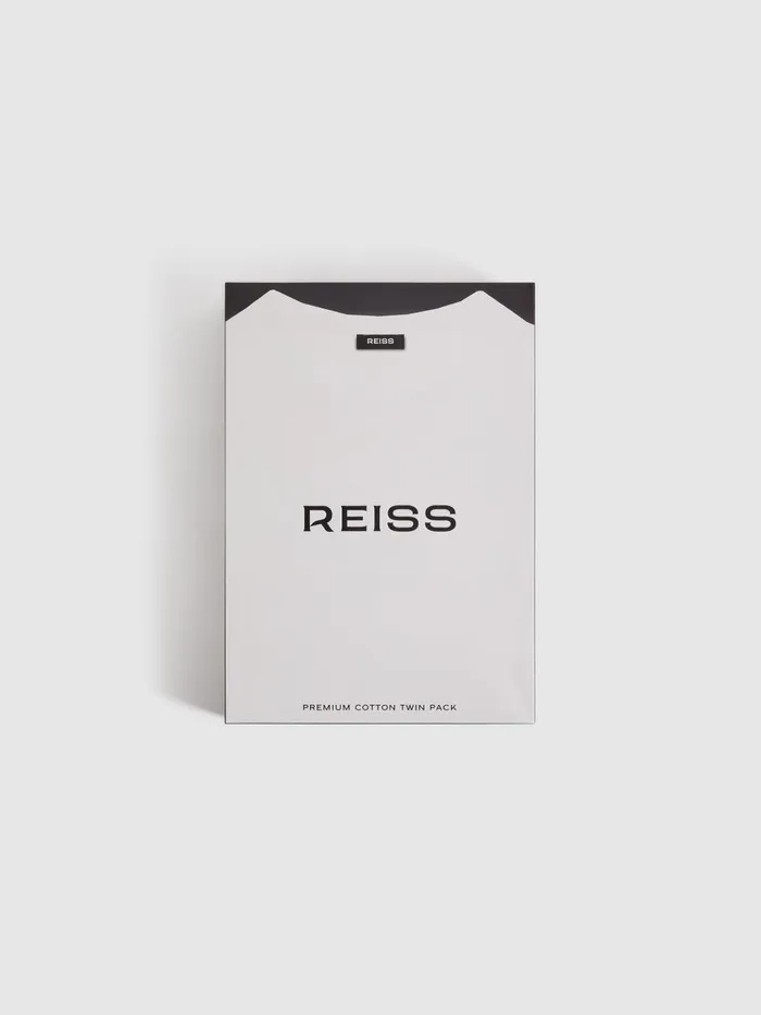 Men Reiss TShirts Mikan Pack Of Two CrewNeck TShirts White