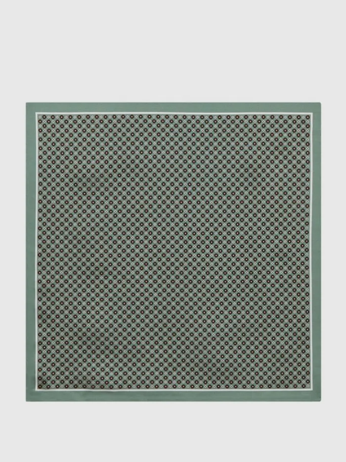 Men Reiss Ties and Pocket Squares Bampton Silk Pocket Square Light Green