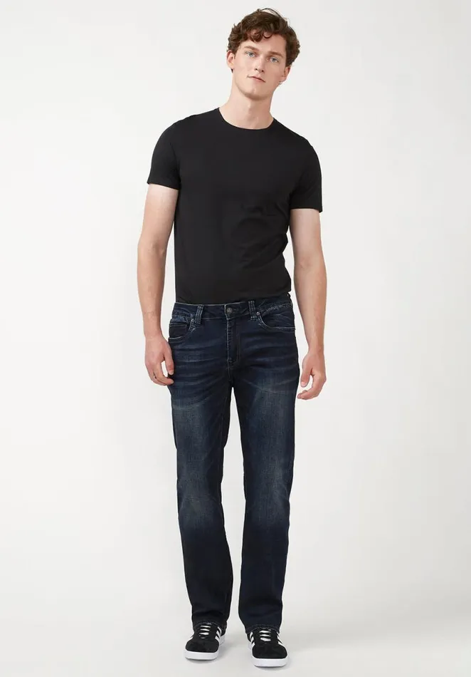 Men Relaxed Straight Driven Authentic Indigo Jeans Indigo Buffalo David Bitton Relaxed Straight Driven