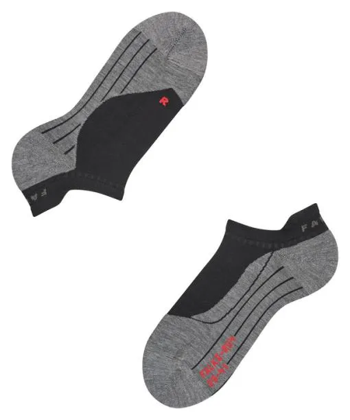 Men RU4 Endurance Invisible Men Running No Show Socks Black FALKE Running Socks