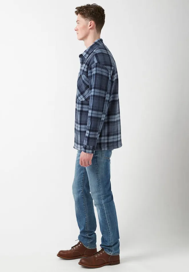 Men Sandis Mirage Plaid Fleece Shirt Jacket Mirage Plaid Buffalo David Bitton Jackets